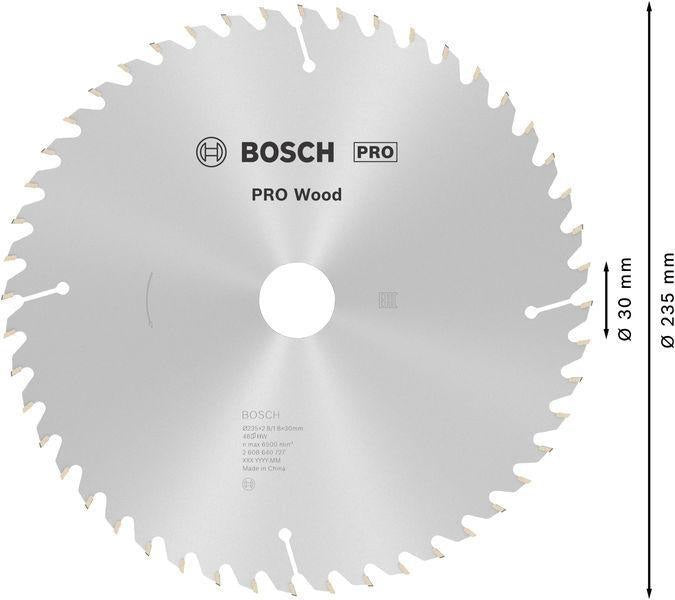 Bosch Kreissägeblatt PRO Wood AD 160 mm Z24 WZ für präzise Holzschnitte
