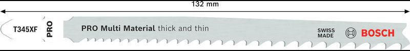 BOSCH Stichsägeblatt T 234 X HCS 5 Stück für Hartholz und Laminat