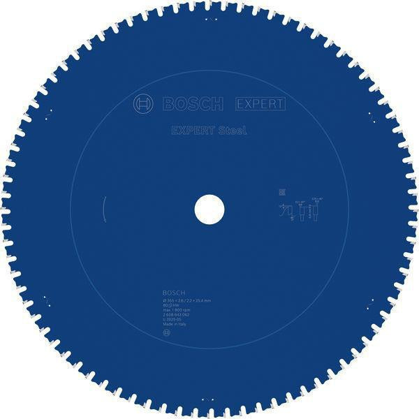 Bosch Kreissägeblatt EXPERT Steel AD 254 mm Z.60 HLTCG für Edelstahl