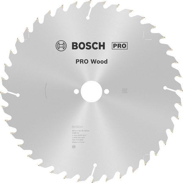 Bosch Kreissägeblatt PRO Wood AD 160 mm Z24 WZ für präzise Holzschnitte