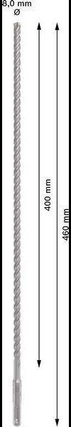 Bosch Hammerbohrer PRO SDS plus-5X, Ø 10,0 mm, Arbeitslänge 100 mm, SDS plus, Vierschneider für Stahlbeton