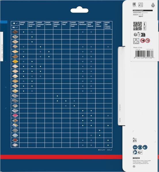 Bosch EXPERT Stainless Steel Kreissägeblatt 230 mm, 46 Zähne, für Edelstahl
