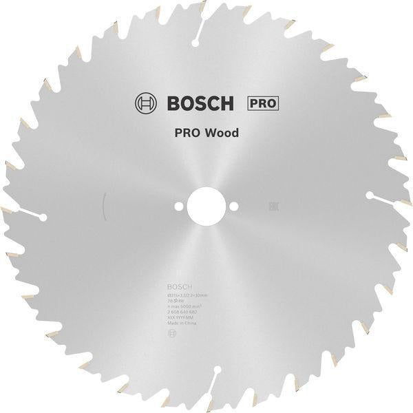 BOSCH Kreissägeblatt Speedline Wood AD 315 mm Z.28 WZ – Hartmetallbestückt für präzise Holzschnitte