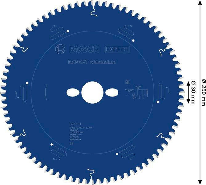 BOSCH Kreissägeblatt EXPERT for Alu.AD 160 mm Z.52 HLTCG für saubere Aluminium-Schnitte