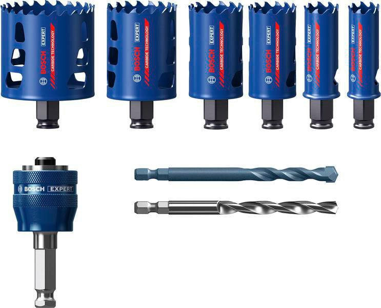 BOSCH Lochsägen-Set EXPERT Multi Material 8-teilig 22-68 mm Carbide Technology