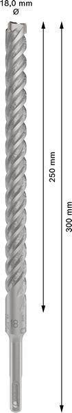 Bosch Hammerbohrer PRO SDS plus-5X, Ø 10,0 mm, Arbeitslänge 100 mm, SDS plus, Vierschneider für Stahlbeton