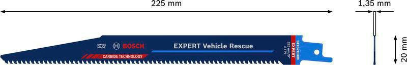 BOSCH Expert Automotive Steel S957CHM Säbelsägeblatt 150 mm für Automobilstahl