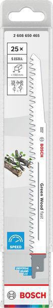 Bosch Säbelsägeblatt S 644 D, 150 mm, HCS, für Holz, Span, MDF und Kunststoff, 5er Pack