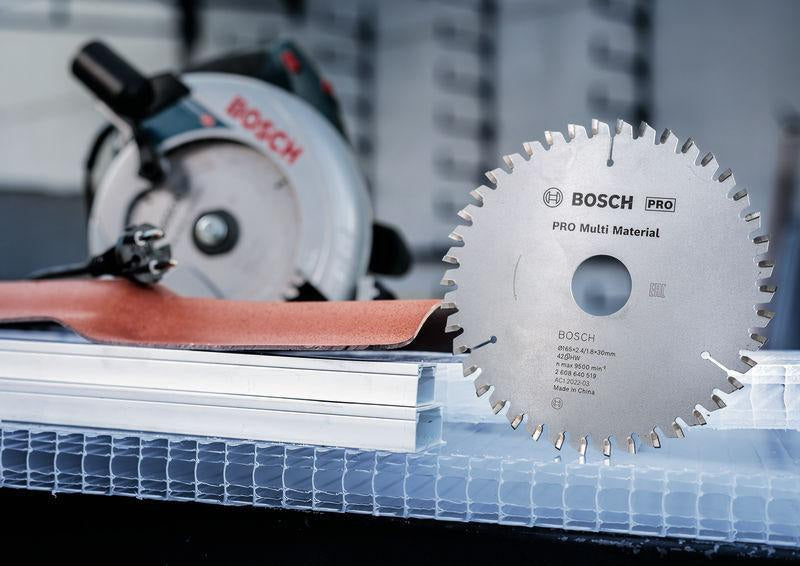 BOSCH Kreissägeblatt Multi Material 160 mm 42 Zähne HLTCG für Holz, Aluminium und Kunststoff