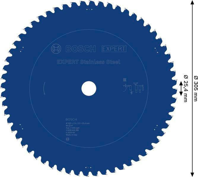 Bosch EXPERT Stainless Steel Kreissägeblatt 230 mm, 46 Zähne, für Edelstahl