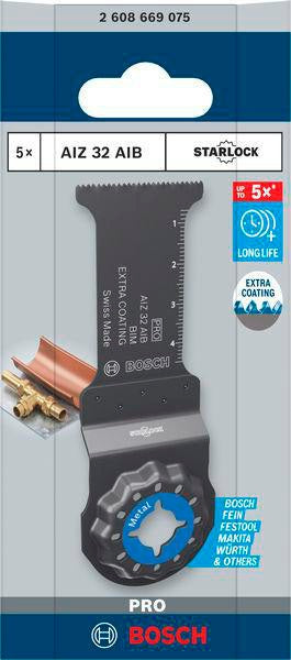 Bosch Tauchsägeblatt AIZ 32 AIB – 32 mm, Starlock, für weiches Metall