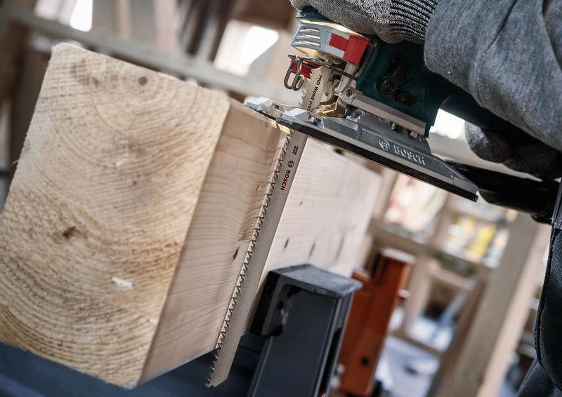 BOSCH Stichsägeblatt T 111 C HCS 100 mm 5 Stück für Holz und Kunststoff