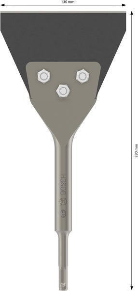 BOSCH Fliesenmeißel PRO Floor Scraper SDS plus 290 x 130 mm für Bohrhämmer
