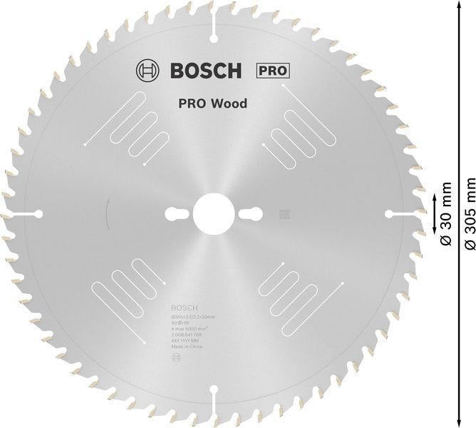 Bosch Kreissägeblatt PRO Wood AD 160 mm Z24 WZ für präzise Holzschnitte