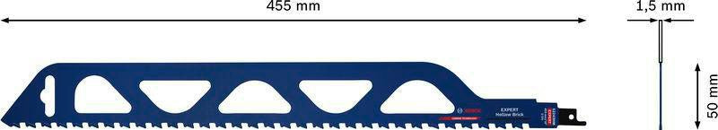 Bosch Expert Hollow Brick Säbelsägeblatt S1243HM 300 mm für Hohlziegel