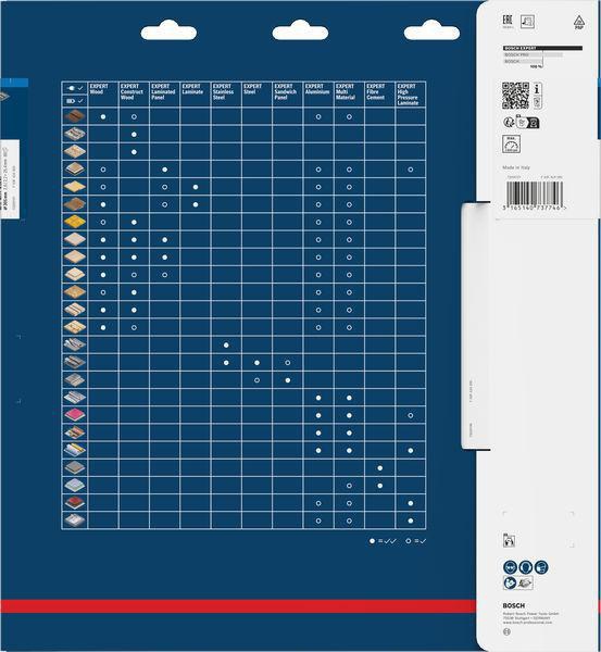 Bosch Kreissägeblatt EXPERT Steel AD 254 mm Z.60 HLTCG für Edelstahl