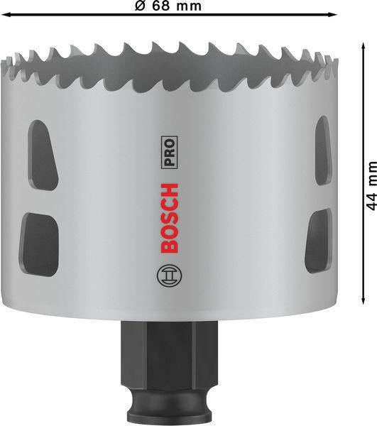 Bosch Lochsäge PRO Multi Material PC Plus 102 mm – HSS mit 8% Kobalt für Stahl und Trockenbau