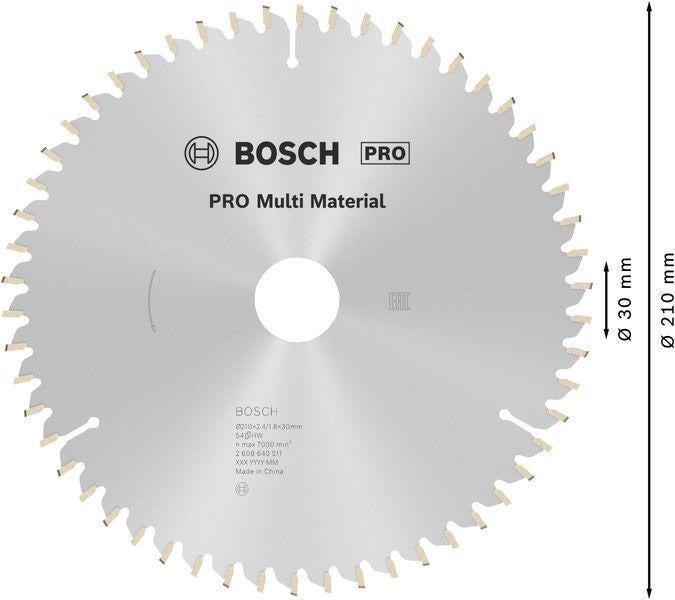 BOSCH Kreissägeblatt Multi Material 160 mm 42 Zähne HLTCG für Holz, Aluminium und Kunststoff