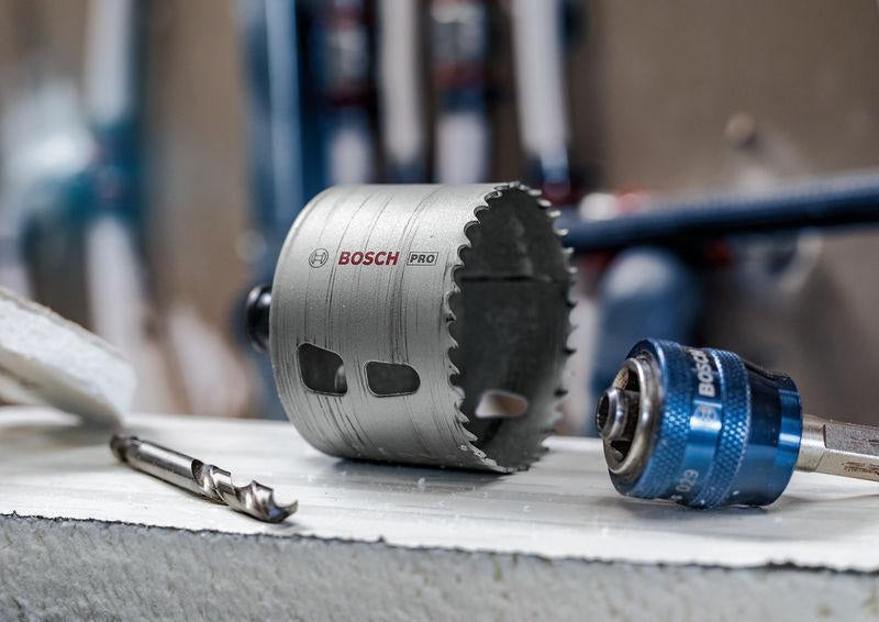 Bosch Lochsäge PRO Multi Material PC Plus 102 mm – HSS mit 8% Kobalt für Stahl und Trockenbau