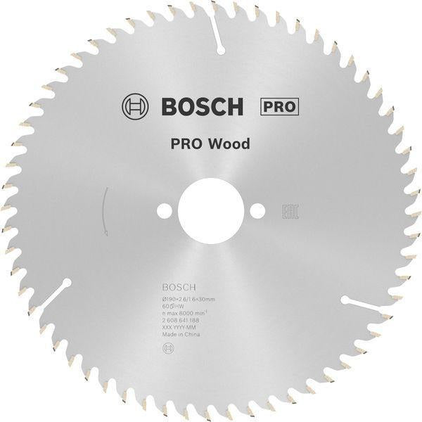 Bosch Kreissägeblatt PRO Wood AD 160 mm Z24 WZ für präzise Holzschnitte