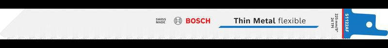 Bosch Säbelsägeblatt S 1122 EF, 225 mm, Bi-Metall, 5 Stück, für Metall und Rohre
