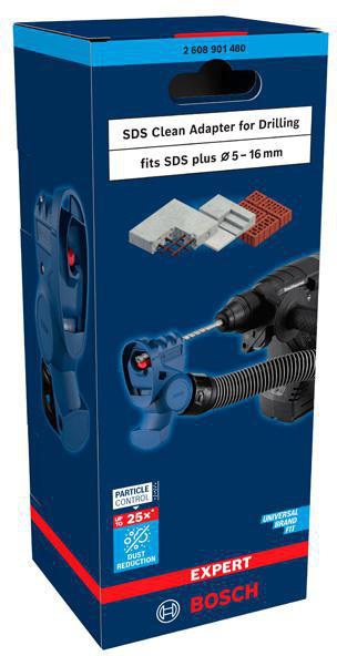 BOSCH Bohr-Adapter EXPERT SDS Clean für staubarmes Bohren in Beton und Mauerwerk
