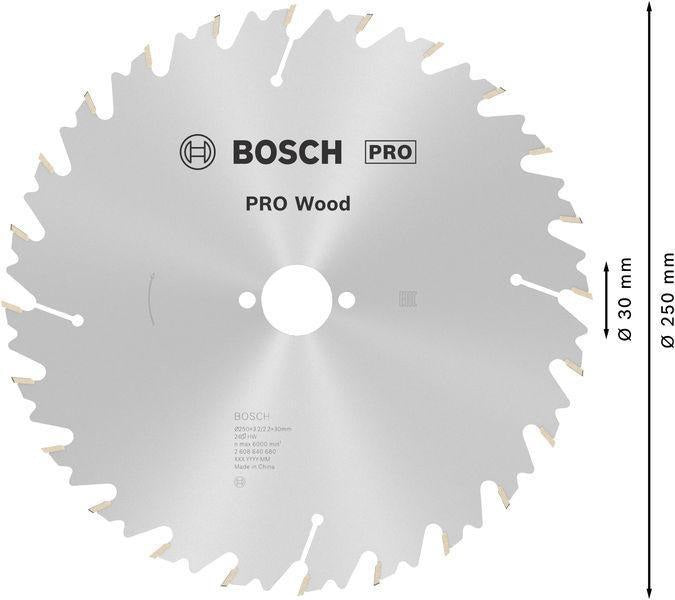 BOSCH Kreissägeblatt Speedline Wood AD 315 mm Z.28 WZ – Hartmetallbestückt für präzise Holzschnitte