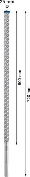 Bosch Hammerbohrer Expert SDS max-8X Ø12 mm, Arbeitslänge 200 mm, Gesamtlänge 340 mm