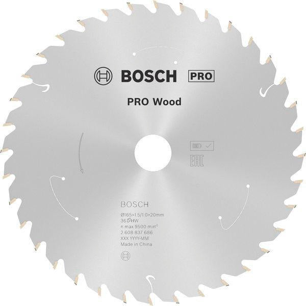 BOSCH Kreissägeblatt PRO Wood cordless 136 mm Z24 WZ für Akku-Handkreissägen