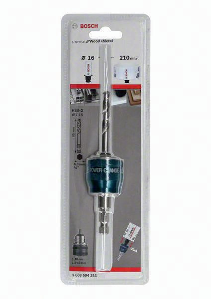 BOSCH Adapter EXPERT Power-Change Plus Hex 8,7 mm (3/8) für Lochsägen 16-210 mm