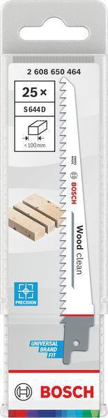 Bosch Säbelsägeblatt S 644 D, 150 mm, TPI 6, HCS, für Holz und Kunststoff