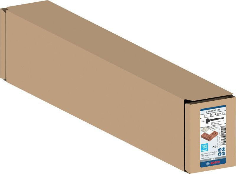 BOSCH SDS-plus Spatmeißel 250 mm, 40 mm Schneidenbreite, 5er Pack – für Renovierung und Restaurierung