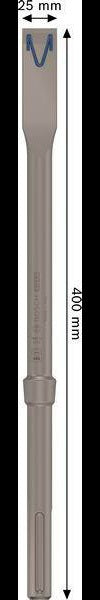 BOSCH Flachmeißel EXPERT SDS max-8C 400 mm x 25 mm für Beton