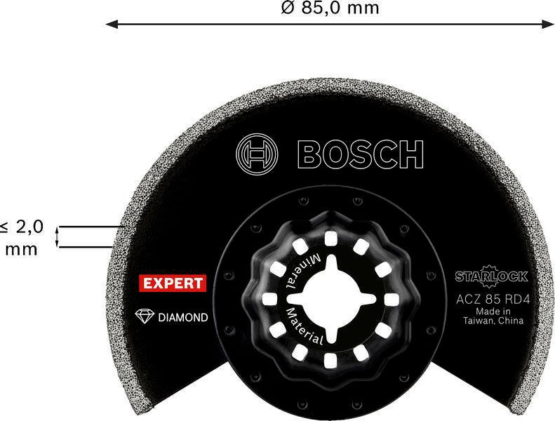 Bosch Segmentsägeblatt EXPERT ACZ 85 RD4 Dia Ø 85 mm Mörtel Starlock – Diamant-Technologie