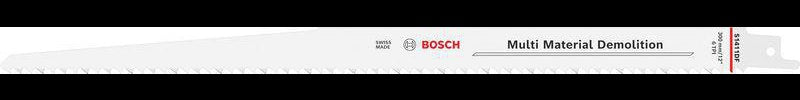 BOSCH Säbelsägeblatt S 611 DF, 150 mm, Bi-Metall, TPI 6, 5 Stück – für Holz und Metall