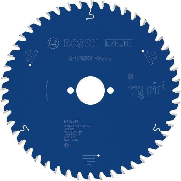Bosch Kreissägeblatt Expert Wood AD 160 mm Z.24 WZ – Hartmetall-Sägeblatt für Akkusägen