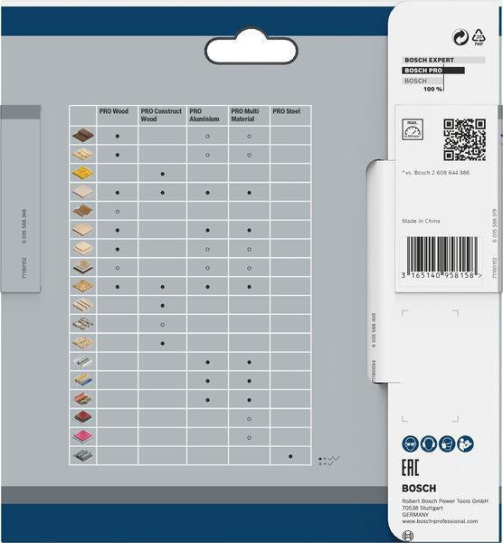 BOSCH Kreissägeblatt PRO Wood cordless 136 mm Z24 WZ für Akku-Handkreissägen