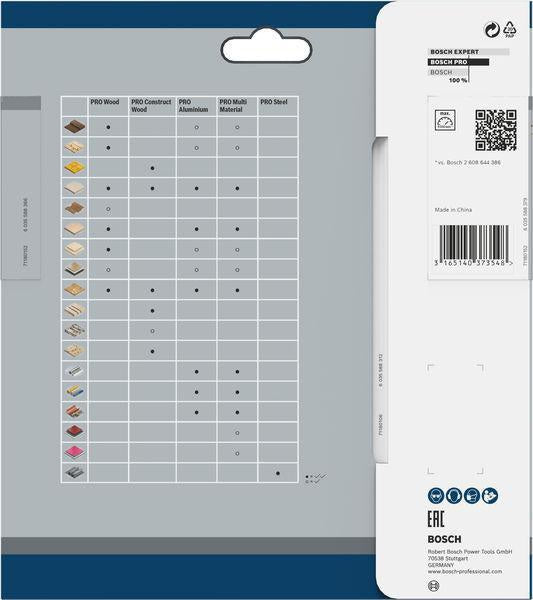 Bosch Kreissägeblatt PRO Wood AD 160 mm Z24 WZ für präzise Holzschnitte