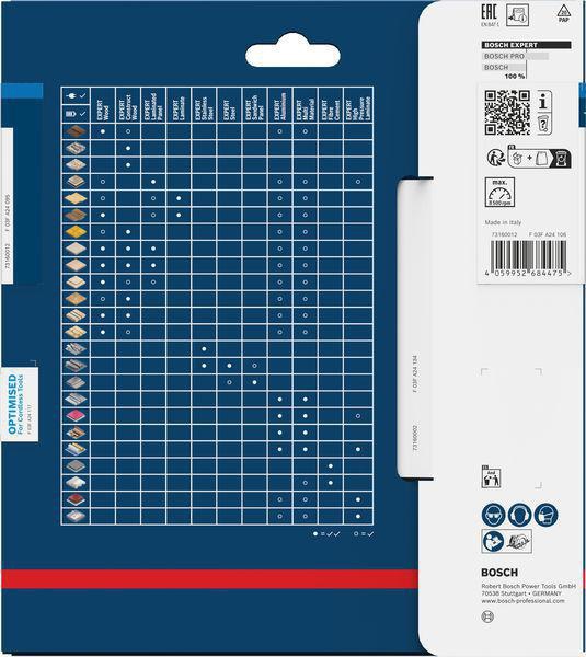 BOSCH Kreissägeblatt EXPERT Aluminum AD 165 mm Z.54 HLTCG – Extraschmale Schnittfuge