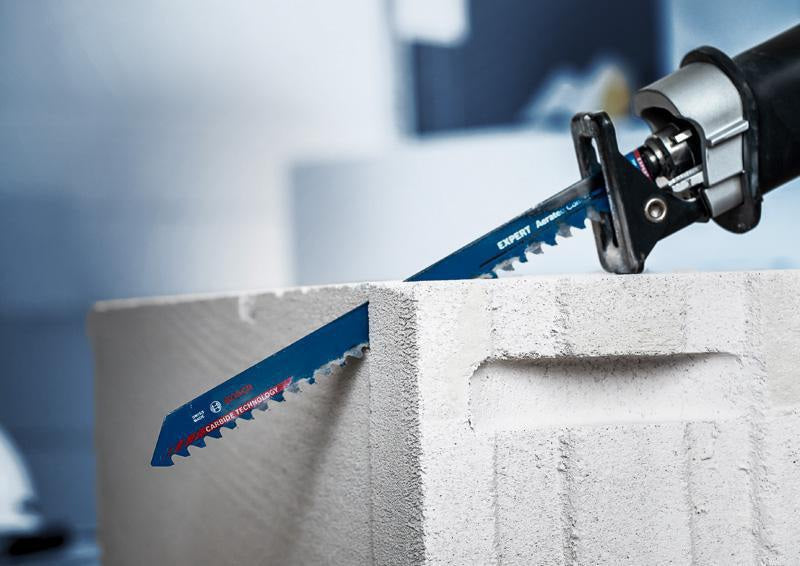 Bosch Säbelsägeblatt Expert Aerated Concrete S-Schaft 225 mm für Porenbeton