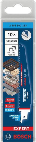 Bosch Säbelsägeblatt Expert Multimaterial 150 mm, Carbide-Technologie, TPI 6-8, für Metall, Holz, Kunststoff