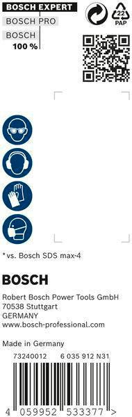 BOSCH Hammerbohrer Expert SDS max-8X Ø12 mm, Arbeitslänge 200 mm