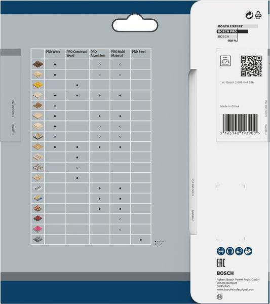 Bosch Kreissägeblatt PRO Wood AD 160 mm Z24 WZ für präzise Holzschnitte
