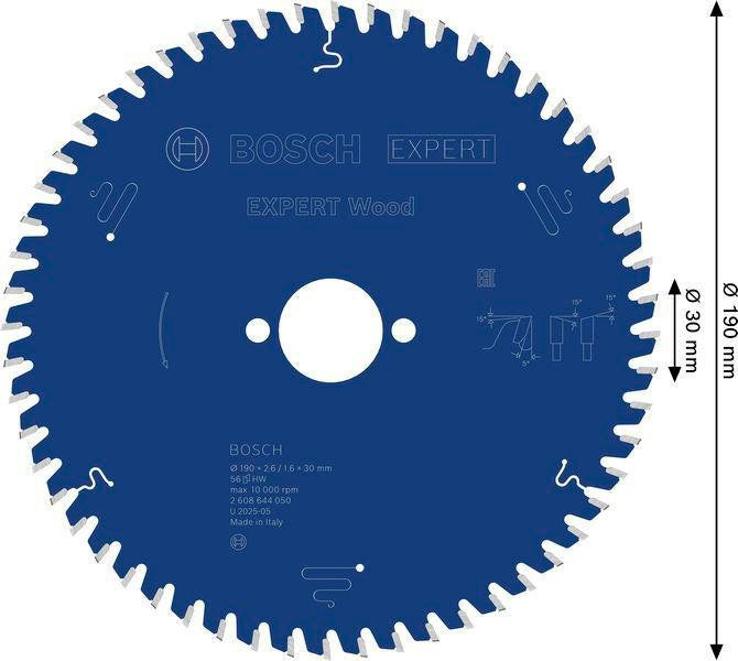 Bosch Kreissägeblatt Expert Wood AD 160 mm Z.24 WZ – Hartmetall-Sägeblatt für Akkusägen