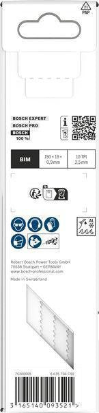 BOSCH Säbelsägeblatt S 611 DF, 150 mm, Bi-Metall, TPI 6, 5 Stück – für Holz und Metall