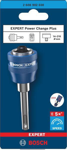 Bosch EXPERT Power-Change Plus Adapter SDS plus 7,15x85 mm HSS-G für Lochsägen 16-210 mm