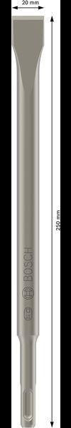 Bosch Flachmeißel SDS-plus 250 mm, 20 mm Schneide, 10er Pack – Für Renovierung & Restaurierung