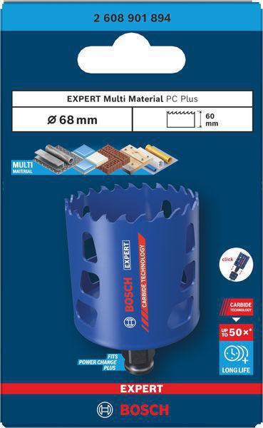 Bosch Lochsäge EXPERT Multi Material 25 mm – Carbide Technology für Holz, Metall & Fliesen