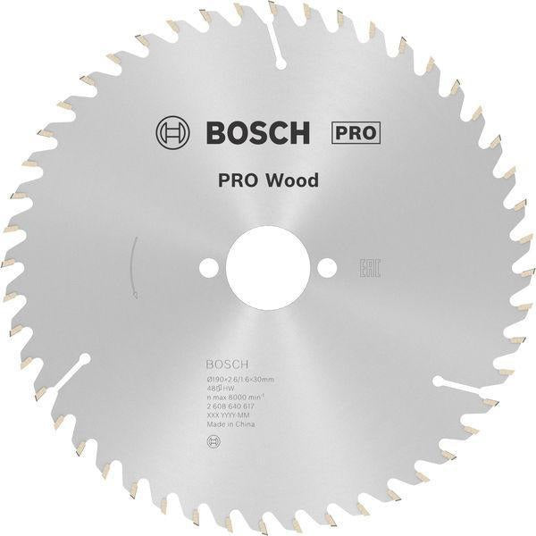 Bosch Kreissägeblatt PRO Wood AD 160 mm Z24 WZ für präzise Holzschnitte