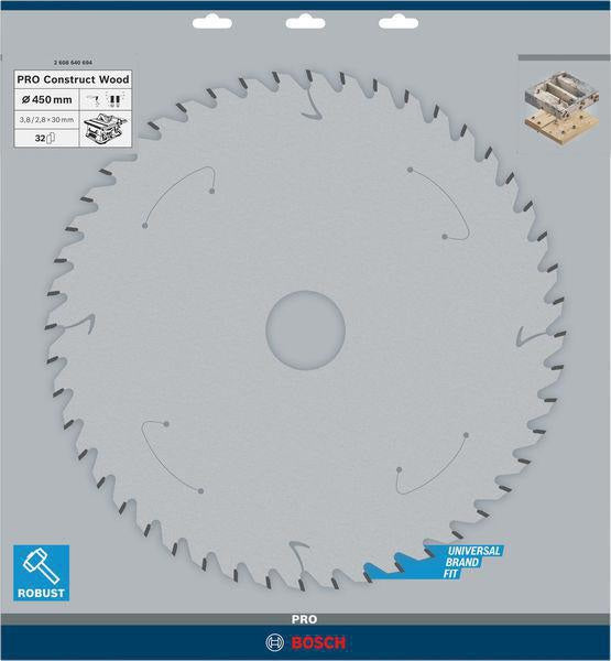 Bosch Kreissägeblatt Construct Wood AD 315 mm Z.20 WZ – Für Baustellenholz mit Fremdkörpern